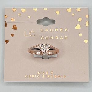 🚨3 for $16🚨 LAUREN CONRAD - Rose Gold Heart Shaped Ring